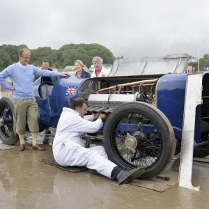 Sunbeam 350 hp driven by Don Wales at Pendine Sands 2015