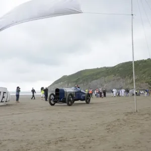 Sunbeam 350 hp driven by Don Wales at Pendine Sands 2015