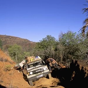 Africa, Madagascar. Road to Analamera Reserve