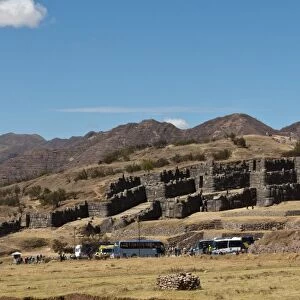 Peru, Cusco. The ancient ruins of Saqsaywaman in Cusco