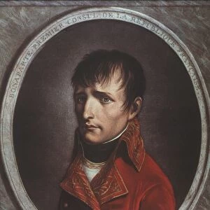 NAPOLEON BONAPARTE (1769-1821). While First Consul. Oil, c1800, by Louis Leopold Boilly