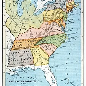 UNITED STATES MAP, c1791. Map of the United States as it appeared following the admission of Vermont as the fourteenth state in 1791, showing changes in the organization of western territories prior to the Lousiana Purchase