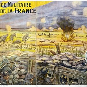 WORLD WAR I: FRENCH POSTER. The Military Power of France. French lithograph poster