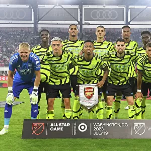 Arsenal FC vs MLS All-Stars: Pre-Match Huddle at Audi Field, 2023