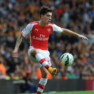 Hector Bellerin in Action: Arsenal vs Hull City, Premier League 2014-15