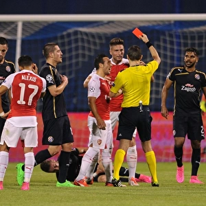 Olivier Giroud's Red Card Derails Arsenal in UEFA Champions League Match Against Dinamo Zagreb