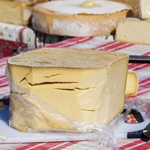 Cheese on sale at Les Saintes Maries de la Mer in France