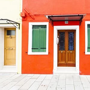 A colourful house on the island of Burano near Venice