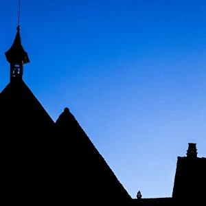 A roof silhouette in Riquewihr, France