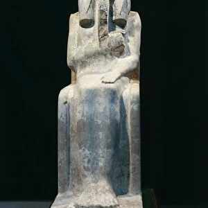 Egyptian civilization, statue of Pharaoh Gioser, from Saqqara