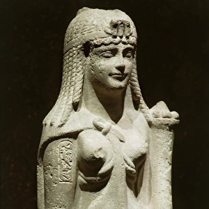 Marble statue of Cleopatra VII with horn of plenty (51-30 b. c. ), detail
