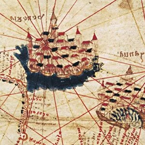 Portolan chart of Venice and Genoa