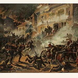 Storming of Chateaudun on the 8th of October, 1870, by the 22nd Infantry Division (43rd Brigade)