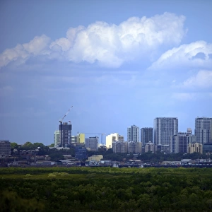 Skyline of Darwin city