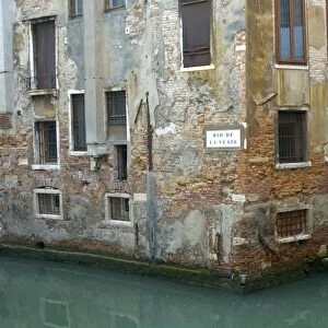 Corner building Venice Italy