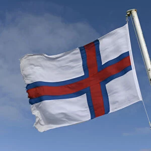 Flag of the Faroe Islands, Faroe Islands, Denmark