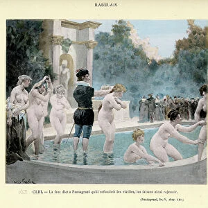 Francois Rabelais's Gargantua and Pantagruel, Fountain of Youth, Women rejuvenate to their youth