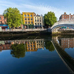 The Ha penny bridge in Dublin City, Ireland