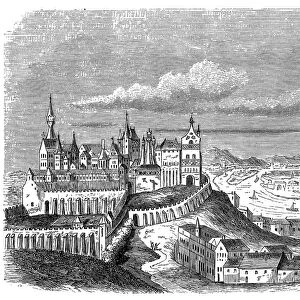 Hungary, Budapest, Buda castle, late 16th century, exterior view