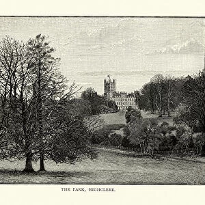 Park at Highclere Castle, Hampshire, England, 19th Century