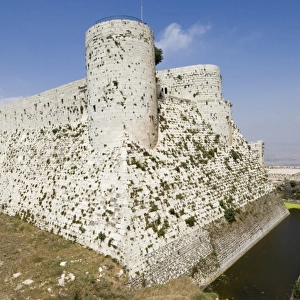 Syria, Crac des Chevaliers with moat