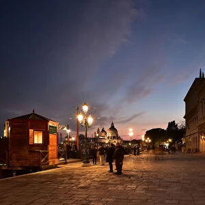 Twilight in Venice at Piazzetta San Marco, Italy