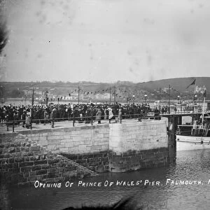 The Prince of Wales Pier, Falmouth, Cornwall. 5th May 1905