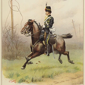 The 10th (Prince of Wales Own Royal) Hussars (colour litho)