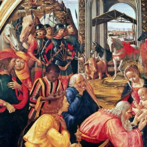 Adoration of the Magi, detail, 1487 (oil on panel)