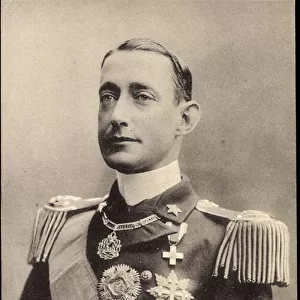 Ak S. A. R. Louis of Savoy, Duke of the Abruzzi, Commander of the Division (b / w photo)