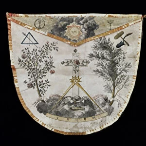 Apron of a Master of the Order of the Rose-Croix (leather)