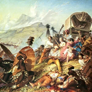 The Battle of Blauwkrantz, 1838 (oil on canvas)