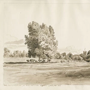 Betley Church: pen and sepia drawing, Oct 1820 (drawing)
