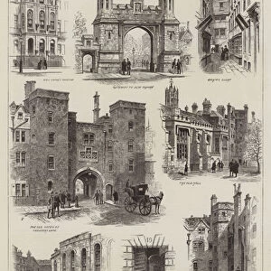Bits of Old London, Lincolns Inn (engraving)