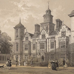 Blickling Hall, Norfolk (coloured engraving)