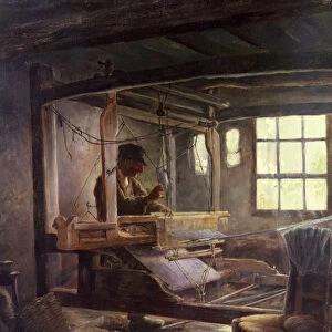 The Breton Weaver, 1888 (oil on canvas)