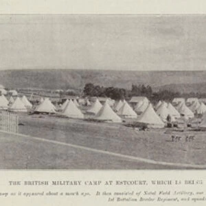 The British Military Camp at Estcourt, which is being reinforced for the Relief of Ladysmith (b / w photo)