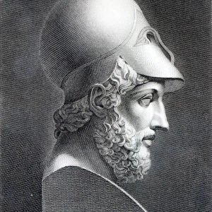 Bust of Pericles, engraved by Giuseppe Cozzi (engraving)
