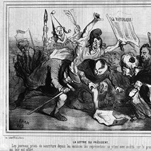 Cartoon on the election campaign for the first presidential election of 10 December 1848