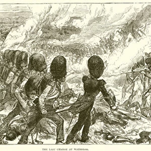 The last charge at waterloo (engraving)