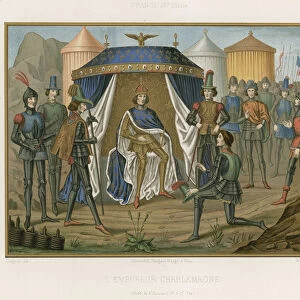 Charlemagne; Holy Roman Emperor (chromolitho)