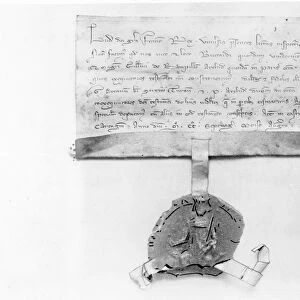 The last codicil of Louis IX, written August 1270 (parchment)