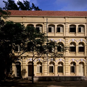 Colonial architecture in Vietnam: Detail of the Puginier School