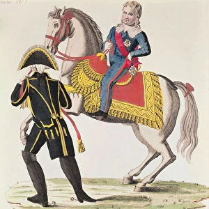Equestrian portrait of Napoleon II (1811-32) King of Rome