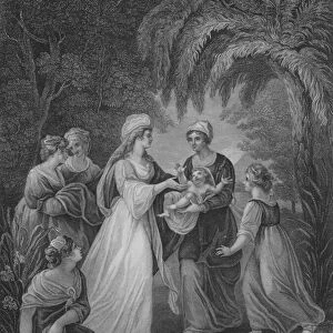 The Finding of Moses, Exodux 2, Verse 5-11 (engraving)