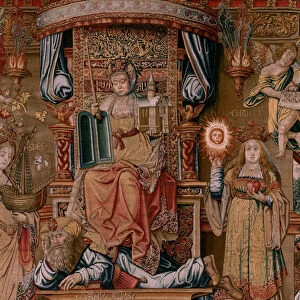 Flemish tapestry. Series The Honours. Faith (La Fe). First tapestry in the series. Model Cartoonists from the circle of Bernard van Orley and Jan Gossaert (Mabuse). Manufacture Pieter van Aelst, Brussels. Ca 1550. Fabric Gold, silver, silk and wool
