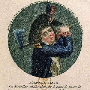 French Revolution: portrait of the young Joseph Agricol Viala (1780-1793