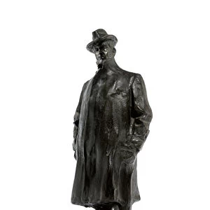 Giacomo Puccini, (bronze with dark brown patina)