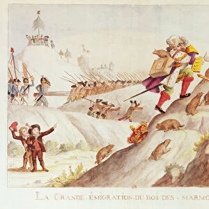 The Great Migration of the King of Marmots, 1792 (w / c on paper)