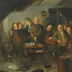 The Halifax Church Choir practicing at the Ring O Bells Inn, 1796 (oil on canvas)